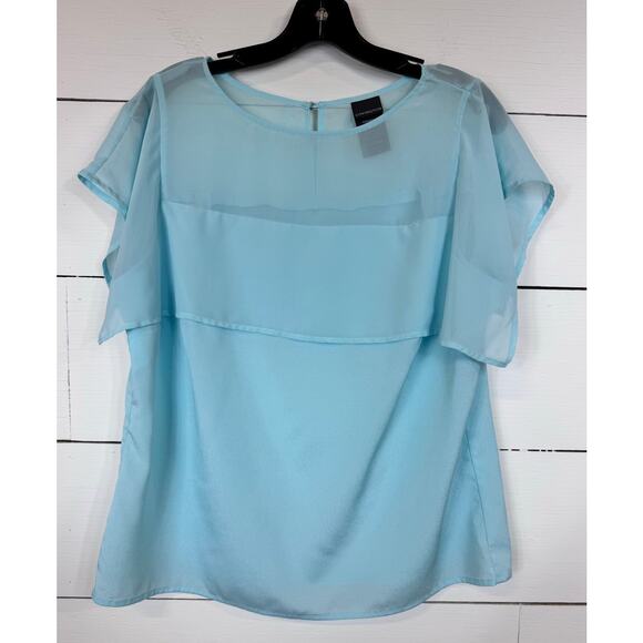 Covington Short Sleeve Blouse Women's Size Large - Picture 1 of 3